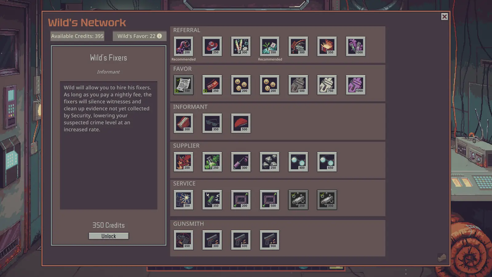 Wild's Network referral screen. Steam store screenshot.